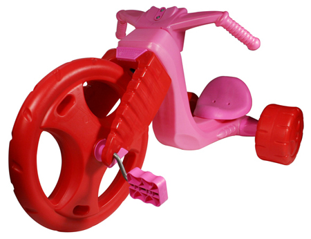 Pink big outlet wheel tricycle