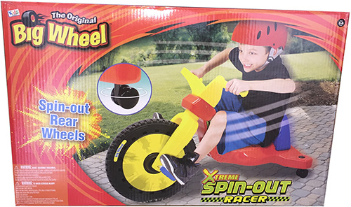 the original big wheel spin out racer with handbrake